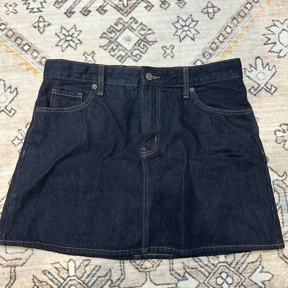 Old Navy Dark Blue Denim Skirt
